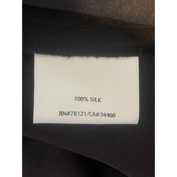 Eileen Fisher Blazer Jacket Womens dark chocolate Brown 100% Silk Size small - Picture 6 of 6